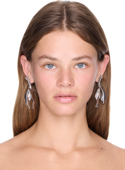 Y/Project Abstract Floral Earrings