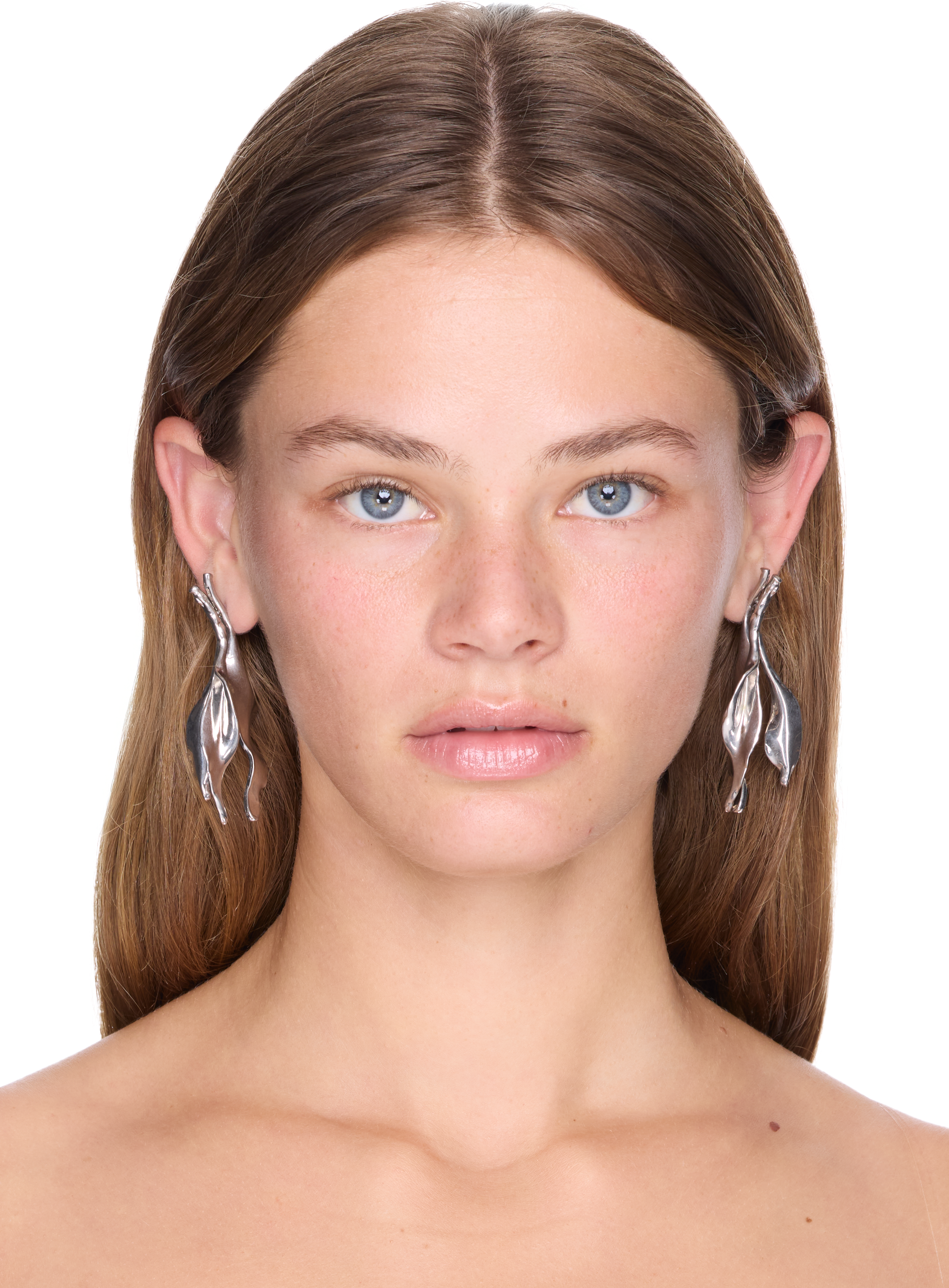 Y/Project Abstract Floral Earrings
