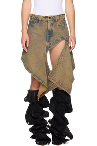 Picture of Cut Out Denim Mini Skirt