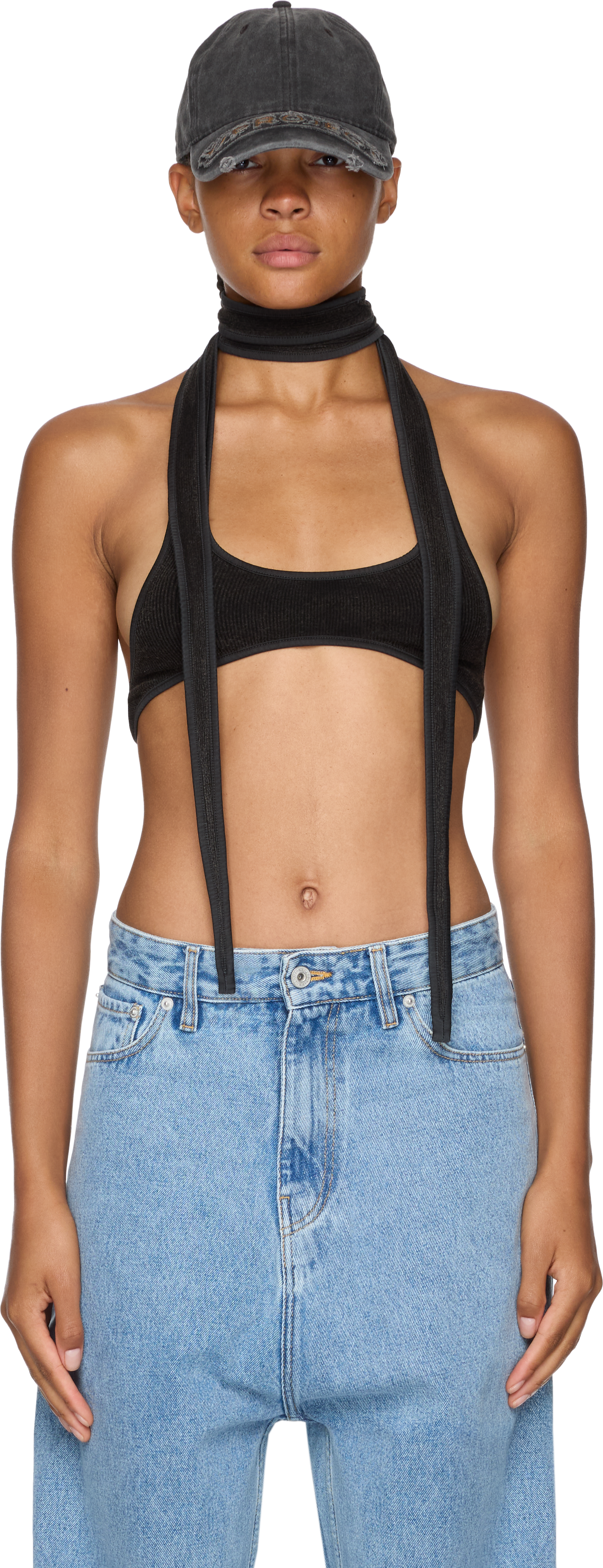 Y/Project Multi Scarf Bralette Top