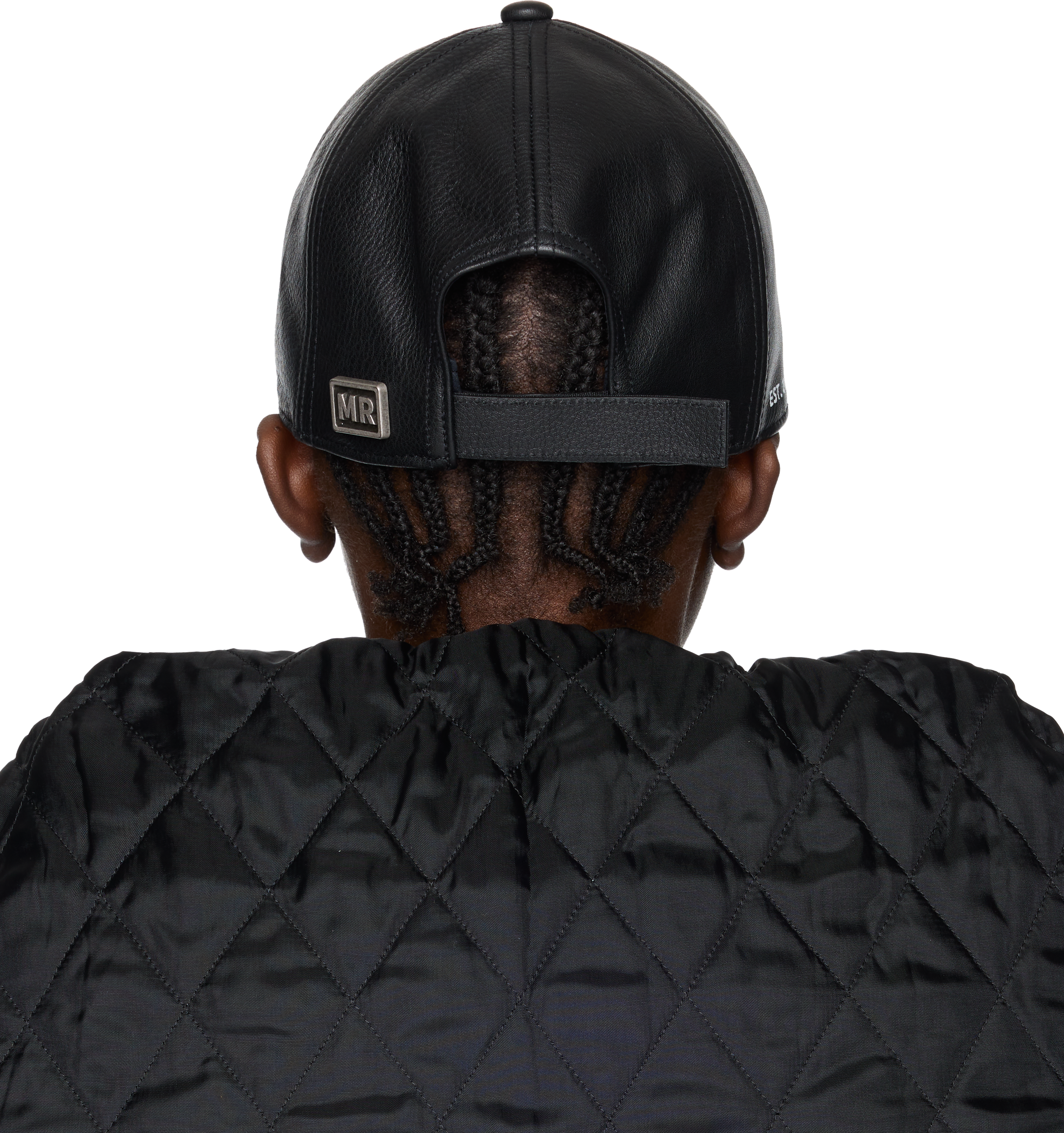 Martine Rose Leather Baseball Cap