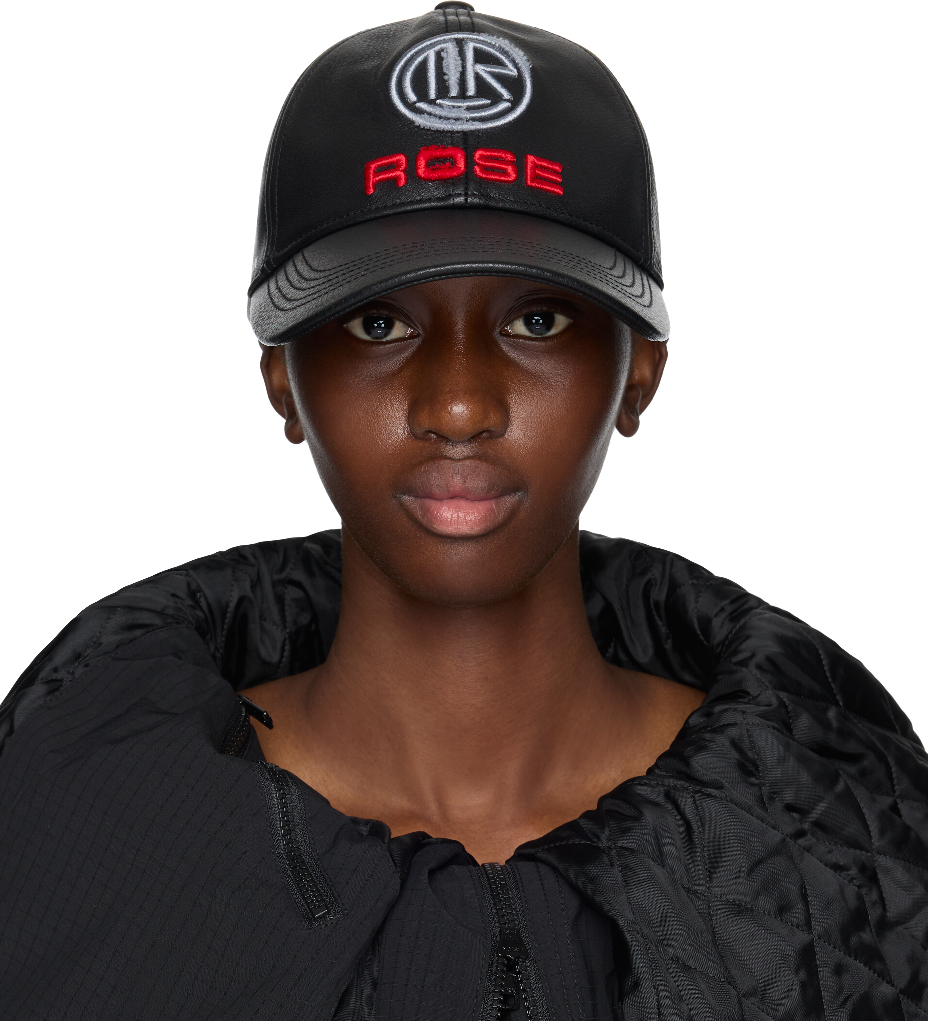 Martine Rose Leather Baseball Cap