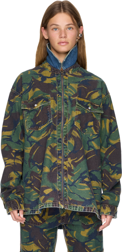 Martine Rose Reversible Camo Shirt