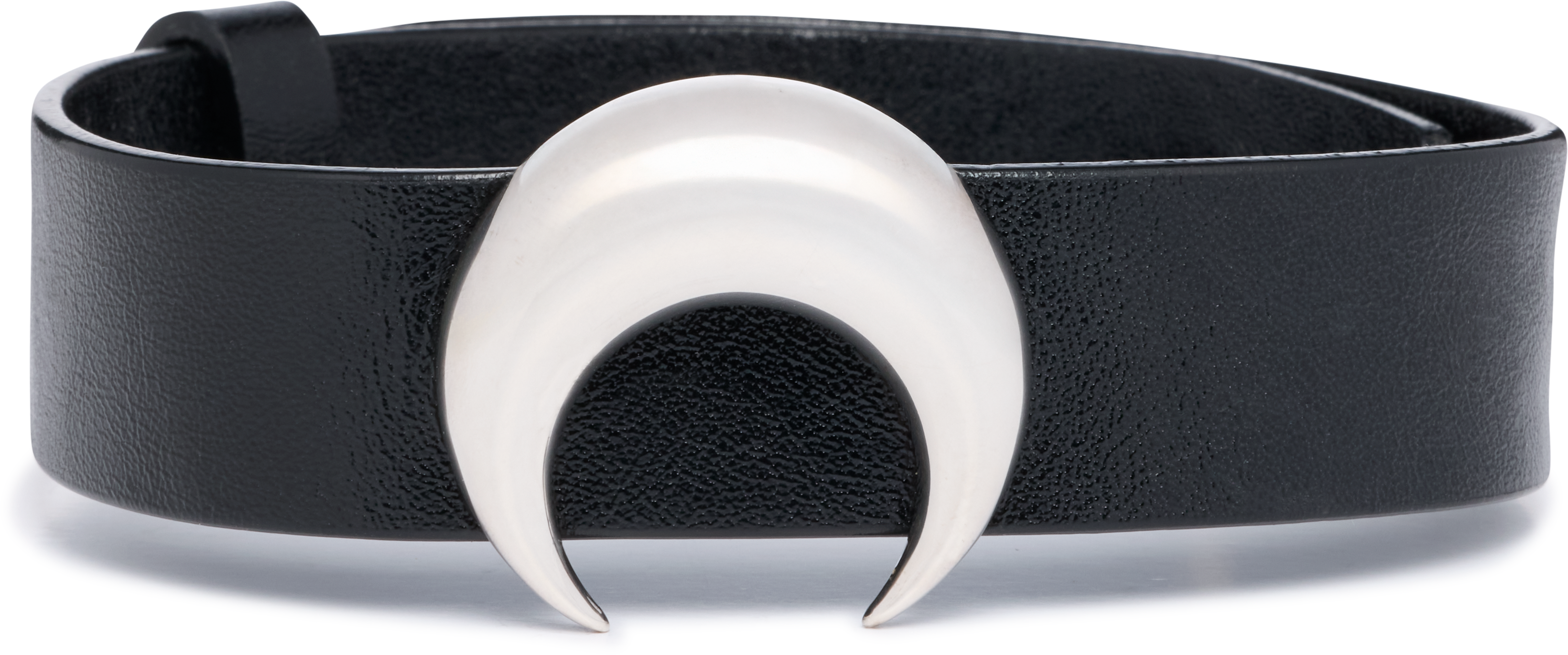 Marine Serre Recycled Pewter Moon Charm Choker