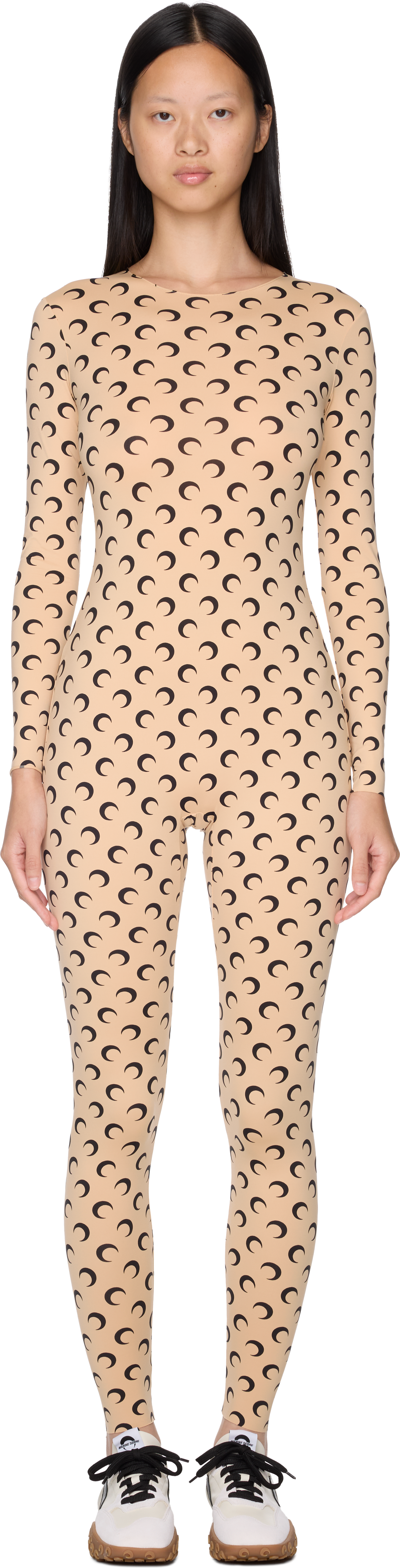 Marine Serre Recycled Jersey Moon Catsuit