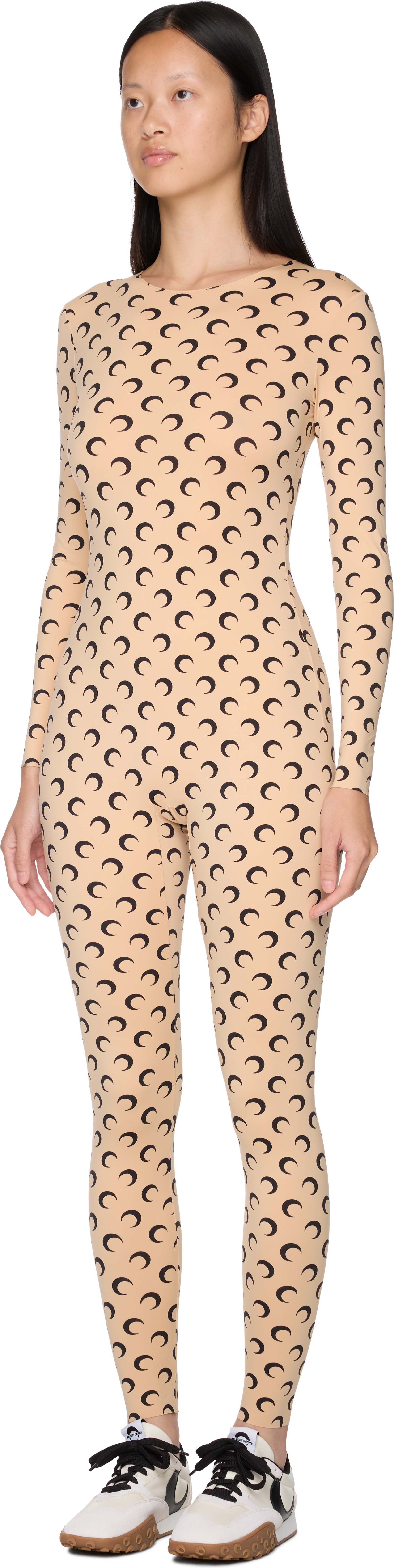 Marine Serre Recycled Jersey Moon Catsuit