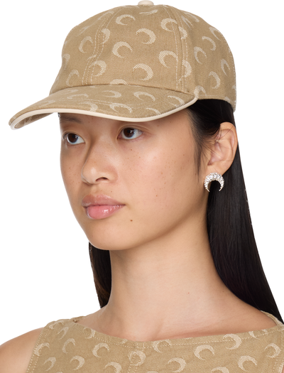 Marine Serre Swarovski Crystal Moon Studs