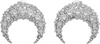 Marine Serre Swarovski Crystal Moon Studs
