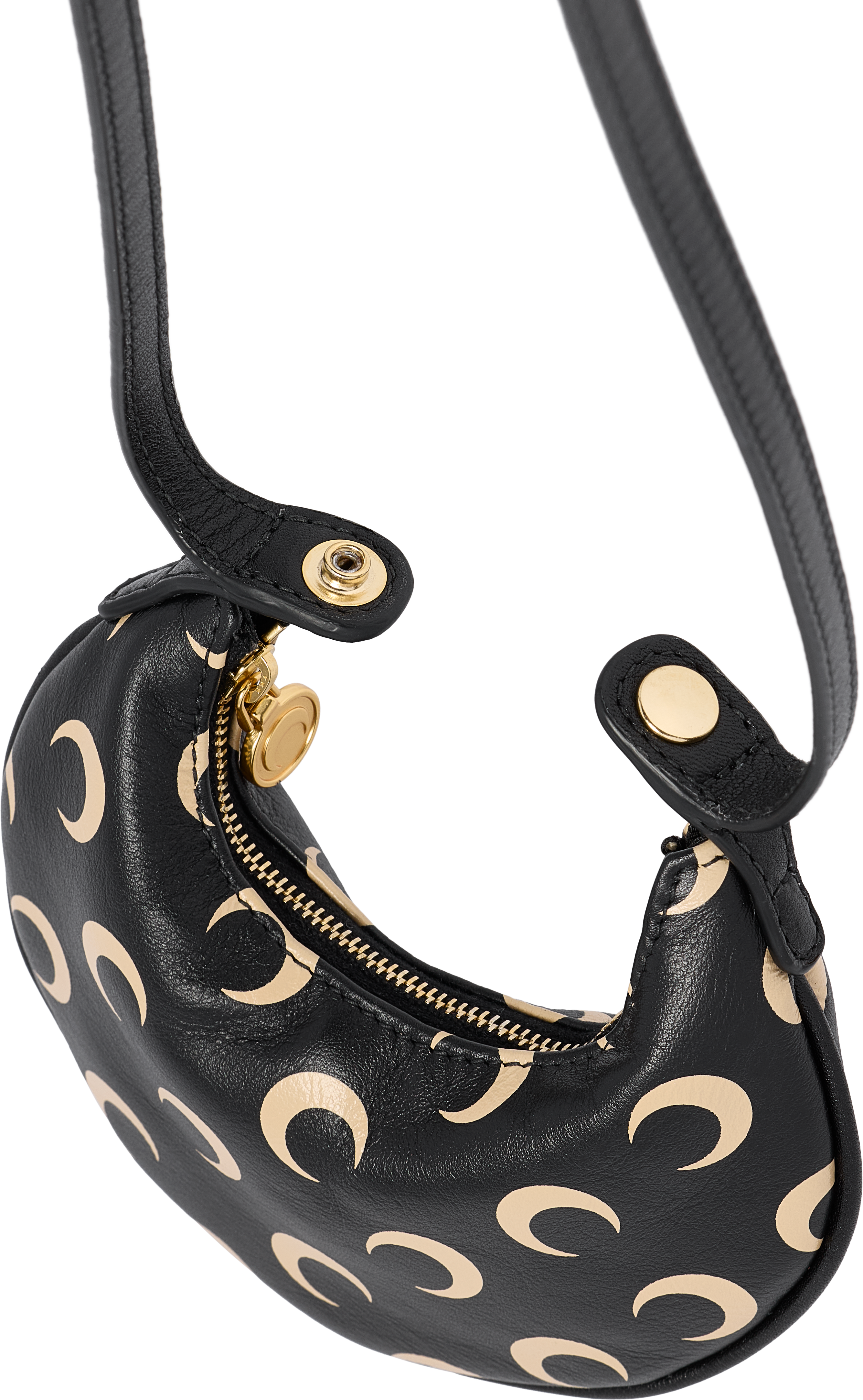 Marine Serre Moon Screenprint Leather Eclips Micro Bag