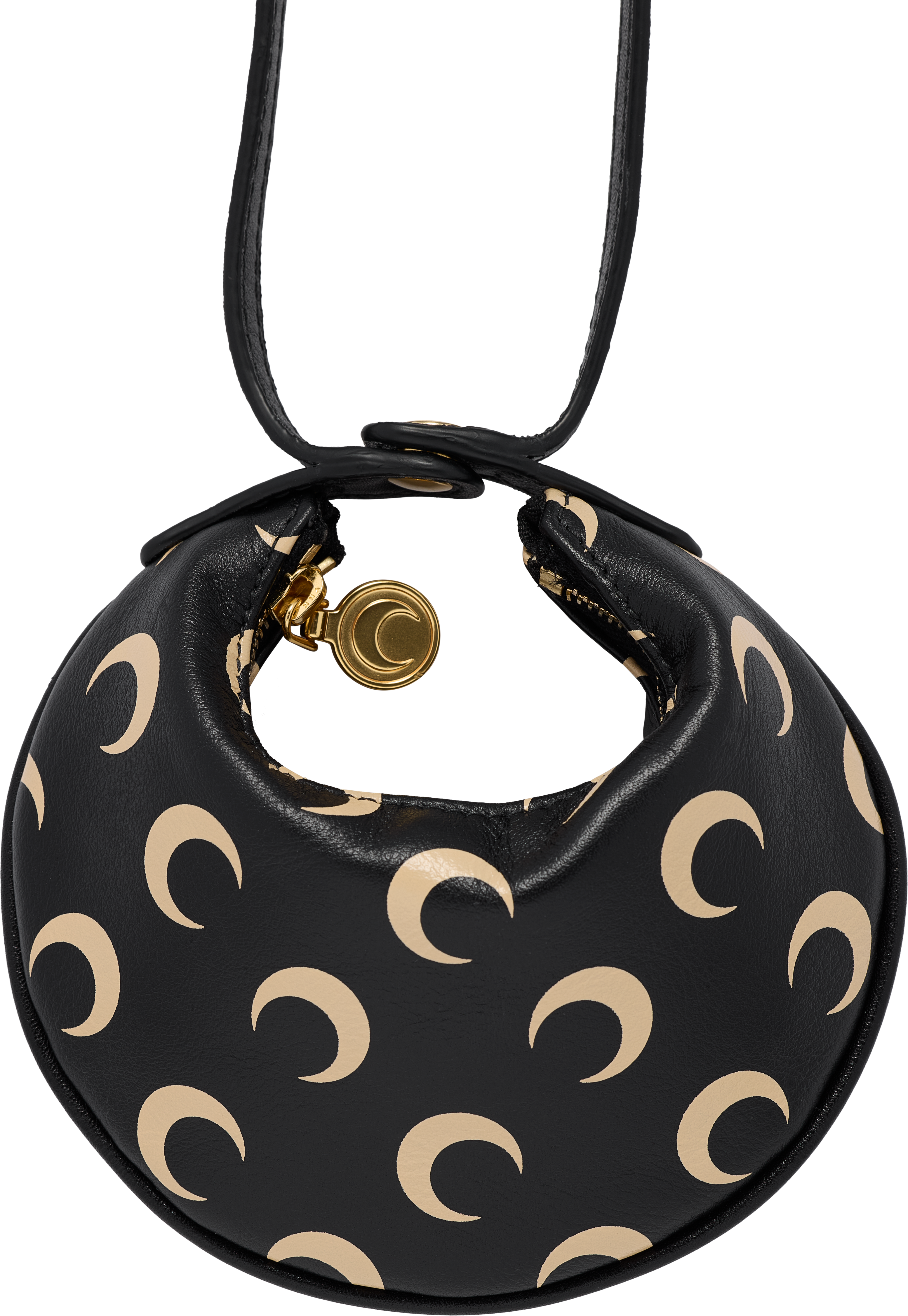 Marine Serre Moon Screenprint Leather Eclips Micro Bag