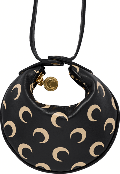 Marine Serre Moon Screenprint Leather Eclips Micro Bag