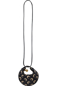 Picture of Moon Screenprint Leather Eclips Micro Bag