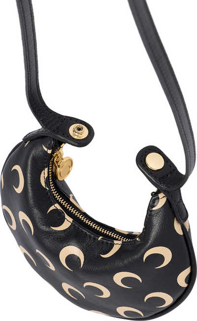 Marine Serre Moon Screenprint Leather Eclips Micro Bag