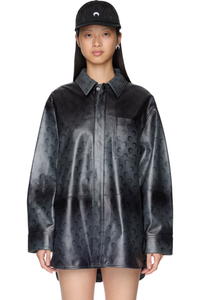 Picture of Moon Airbrushed Leather Shirt