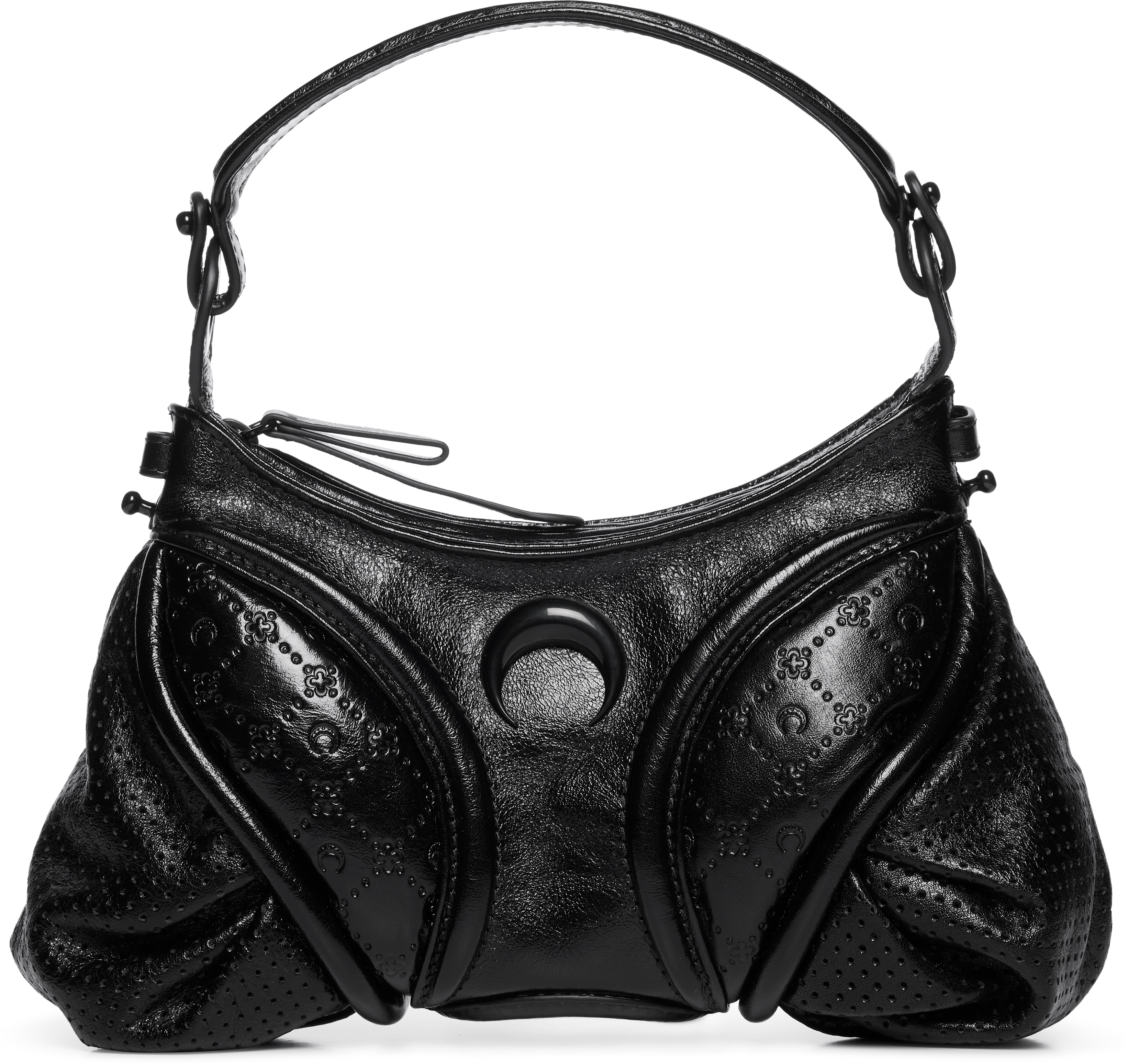 Marine Serre Embossed Leather Futura Mini Bag