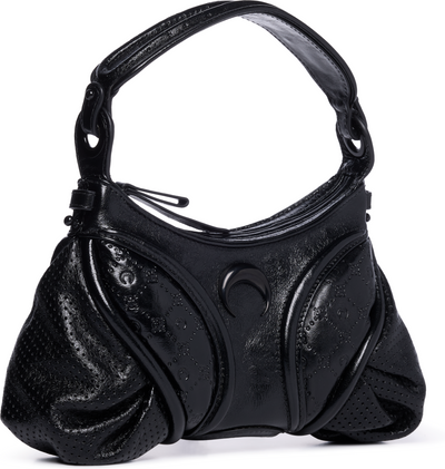 Marine Serre Embossed Leather Futura Mini Bag