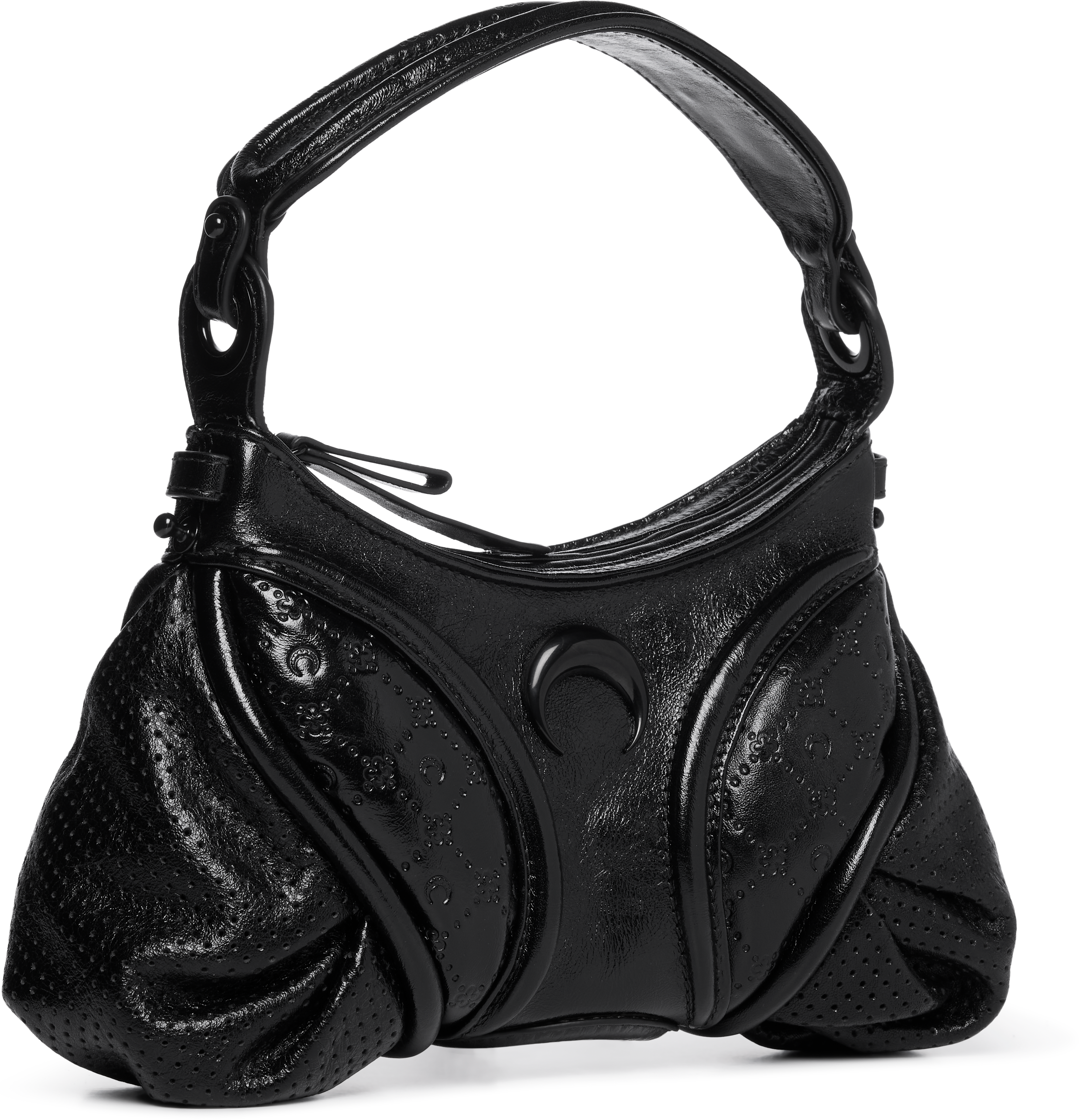 Marine Serre Embossed Leather Futura Mini Bag