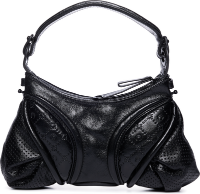 Marine Serre Embossed Leather Futura Mini Bag