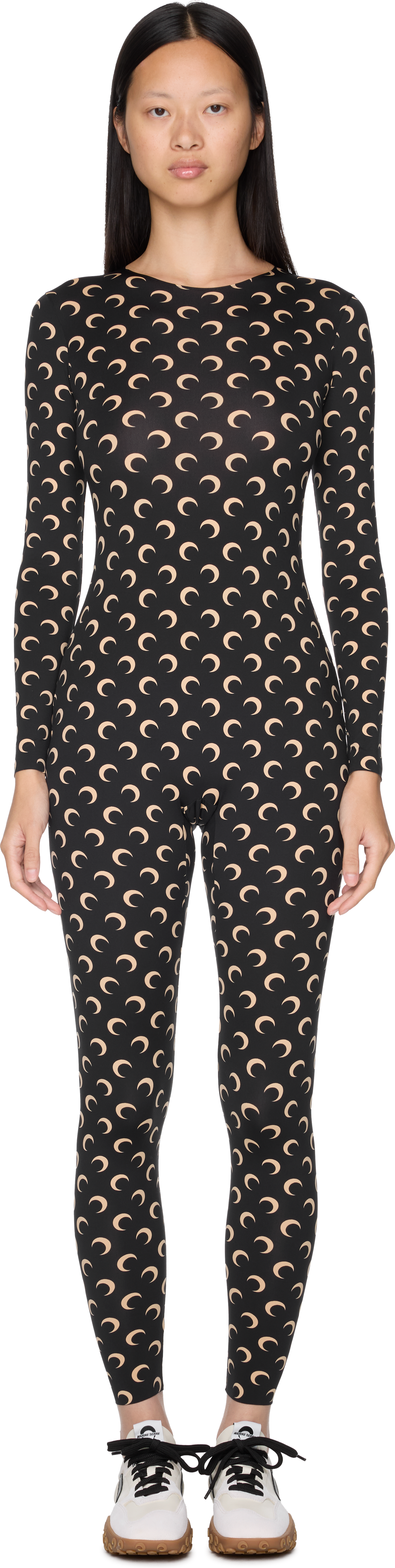 Marine Serre Recycled Jersey Moon Catsuit