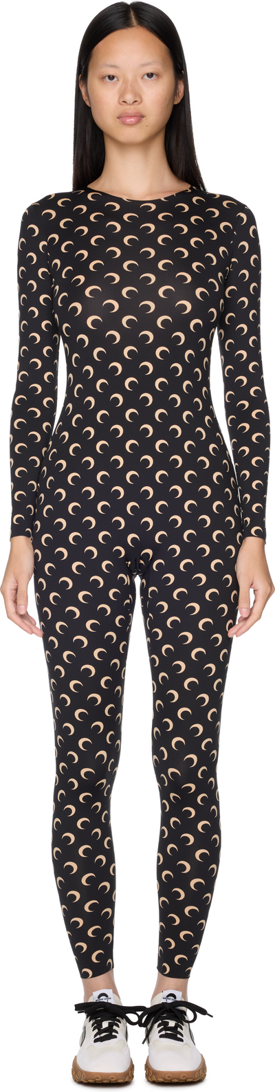 Marine Serre Recycled Jersey Moon Catsuit