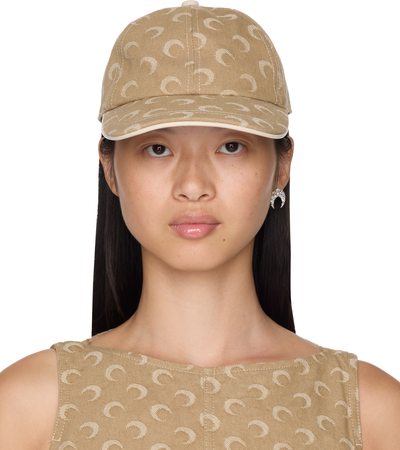 Marine Serre Moon Jacquard Twill Baseball Cap