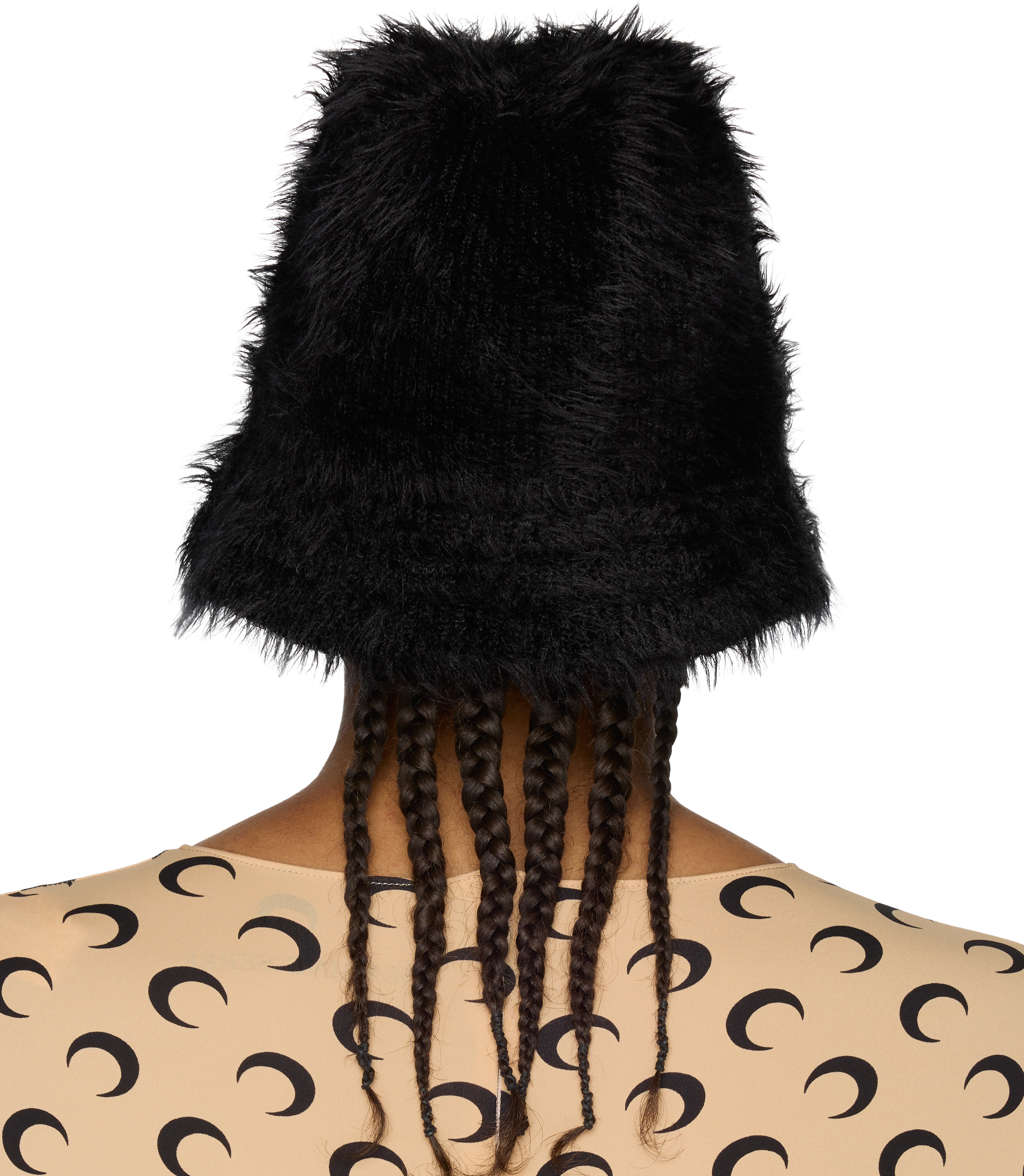 Marine Serre Wild Puffy Knit Bucket Hat