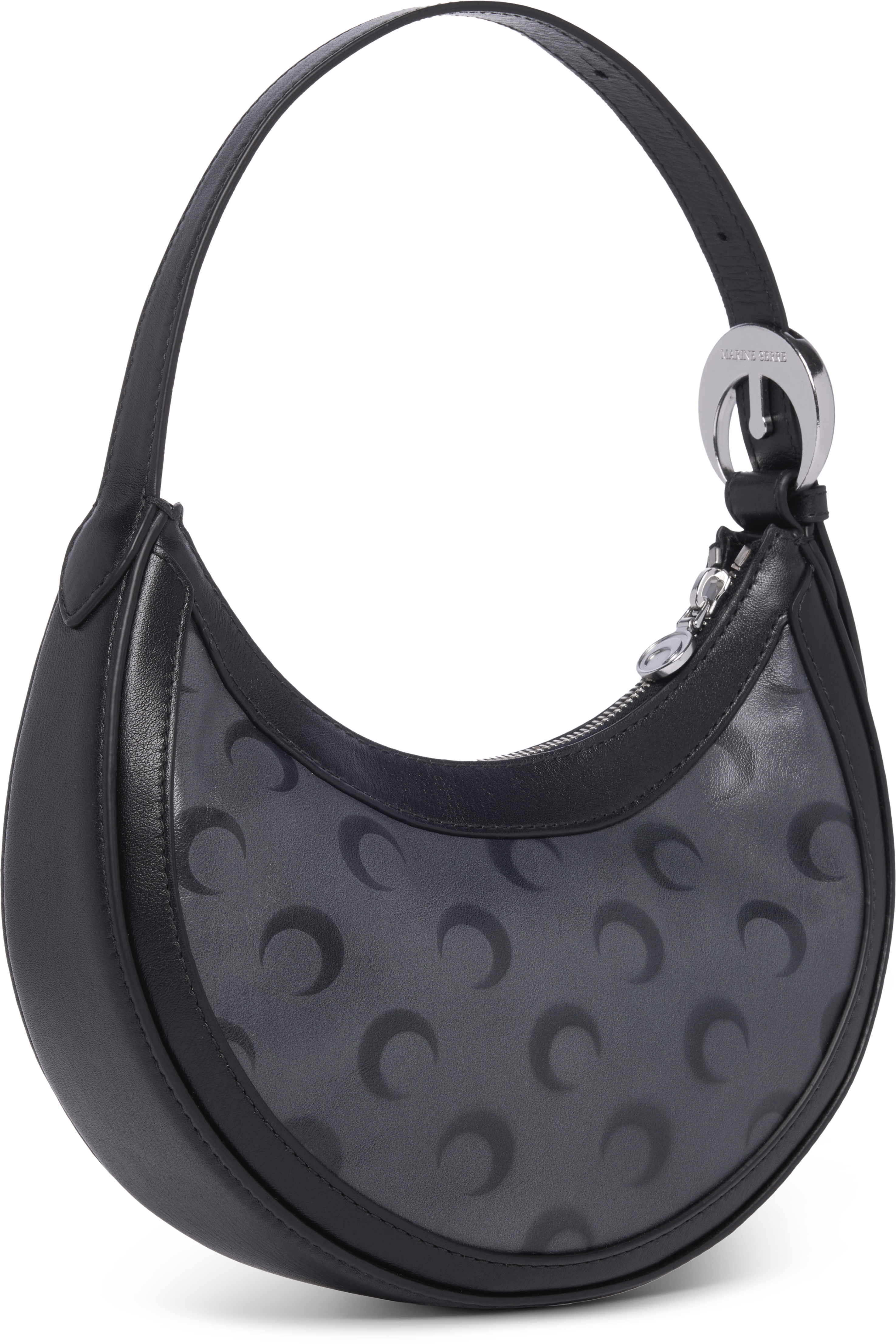 Marine Serre AOM Airbrushed Leather Eclips Mini Bag