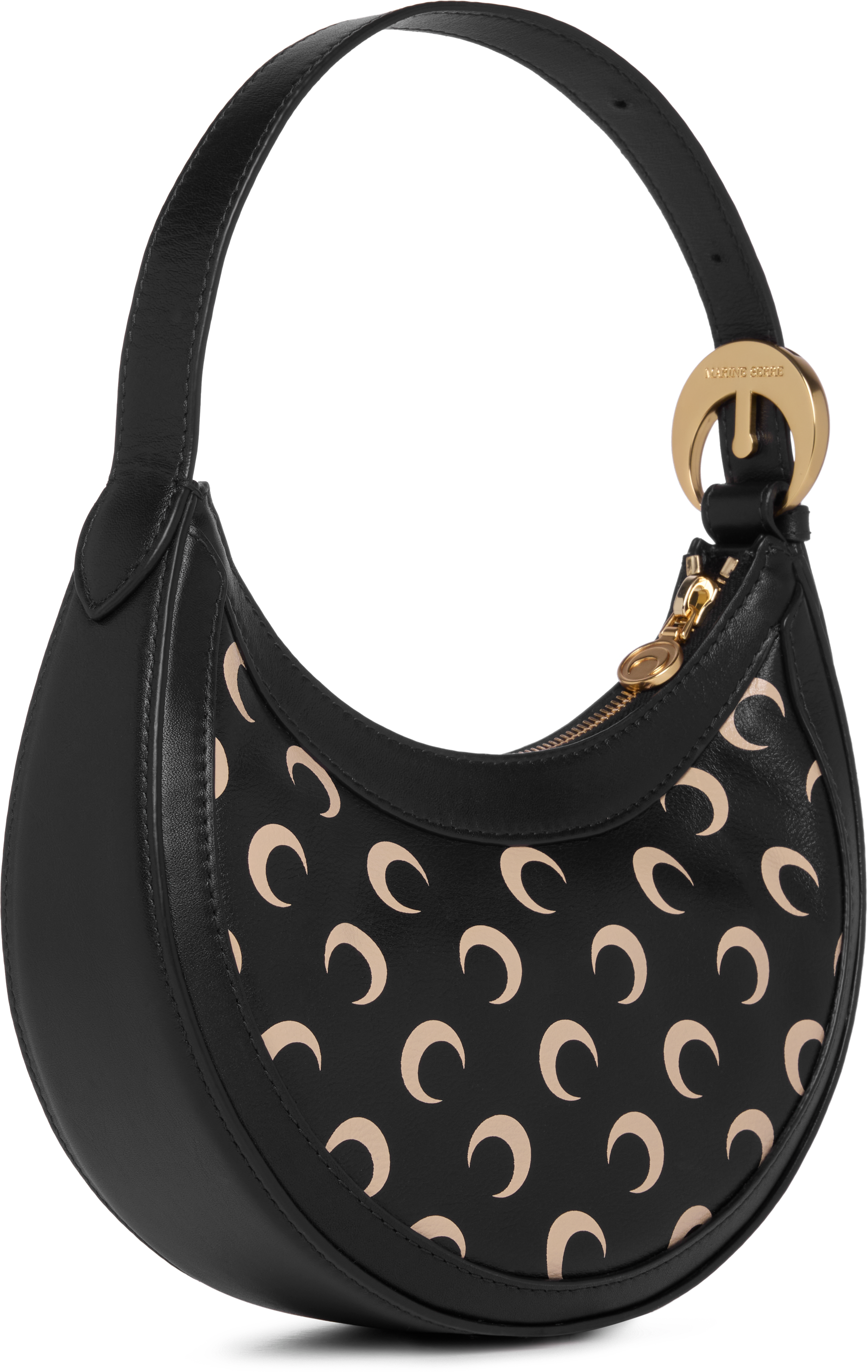 Marine Serre AOM Screen Print Leather Eclips Mini Bag