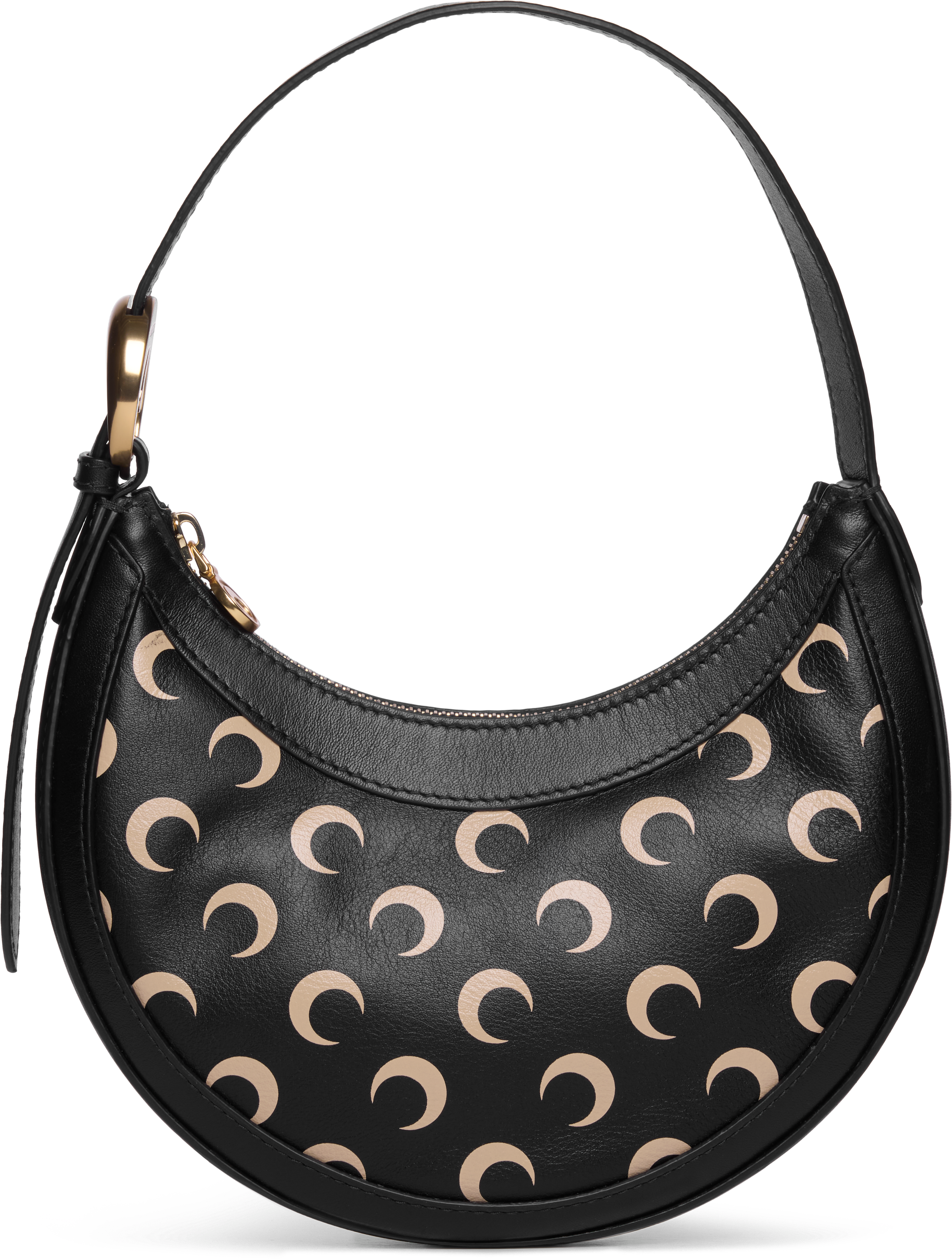 Marine Serre AOM Screen Print Leather Eclips Mini Bag