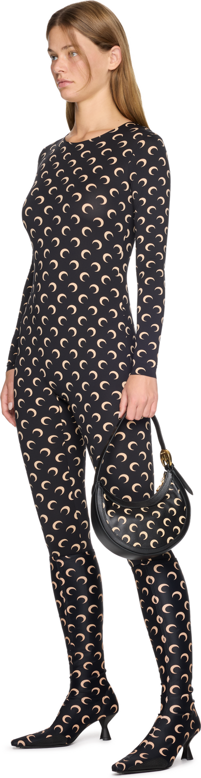 Marine Serre AOM Screen Print Leather Eclips Mini Bag