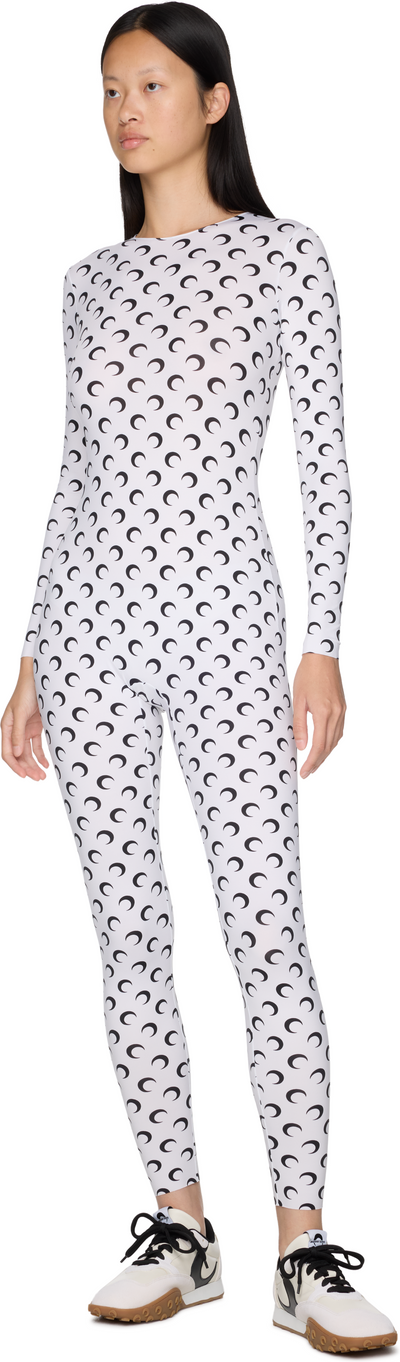 Marine Serre Recycled Jersey Moon Catsuit