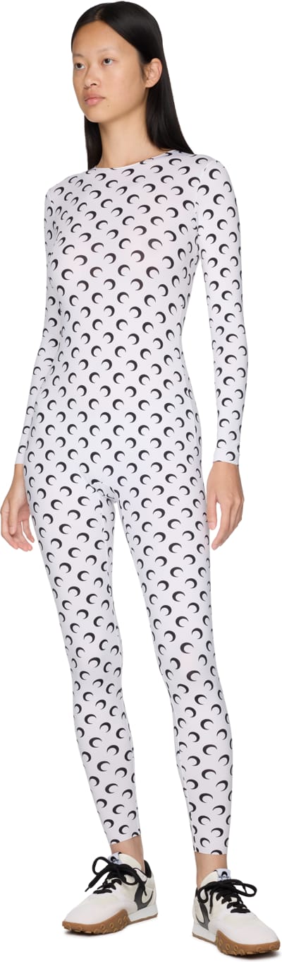 Marine Serre Recycled Jersey Moon Catsuit