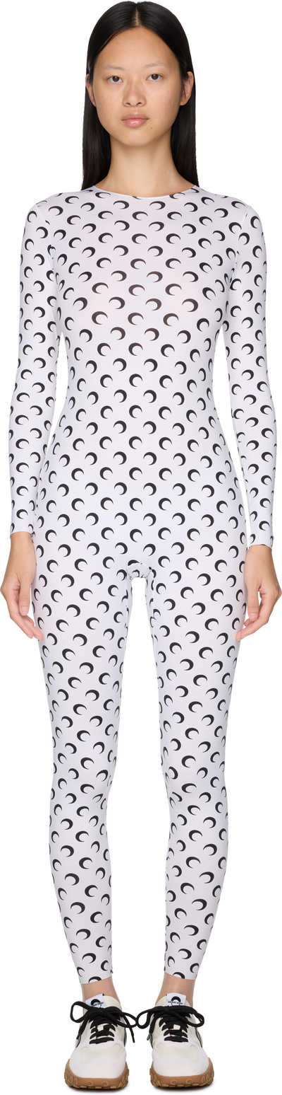 Marine Serre Recycled Jersey Moon Catsuit