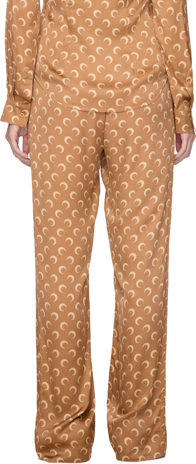 Marine Serre Moon Printed Flou Drawstring Trousers