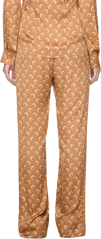 Marine Serre Moon Printed Flou Drawstring Trousers
