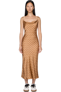 Picture of Moon Printed Flou Long Slip Dress