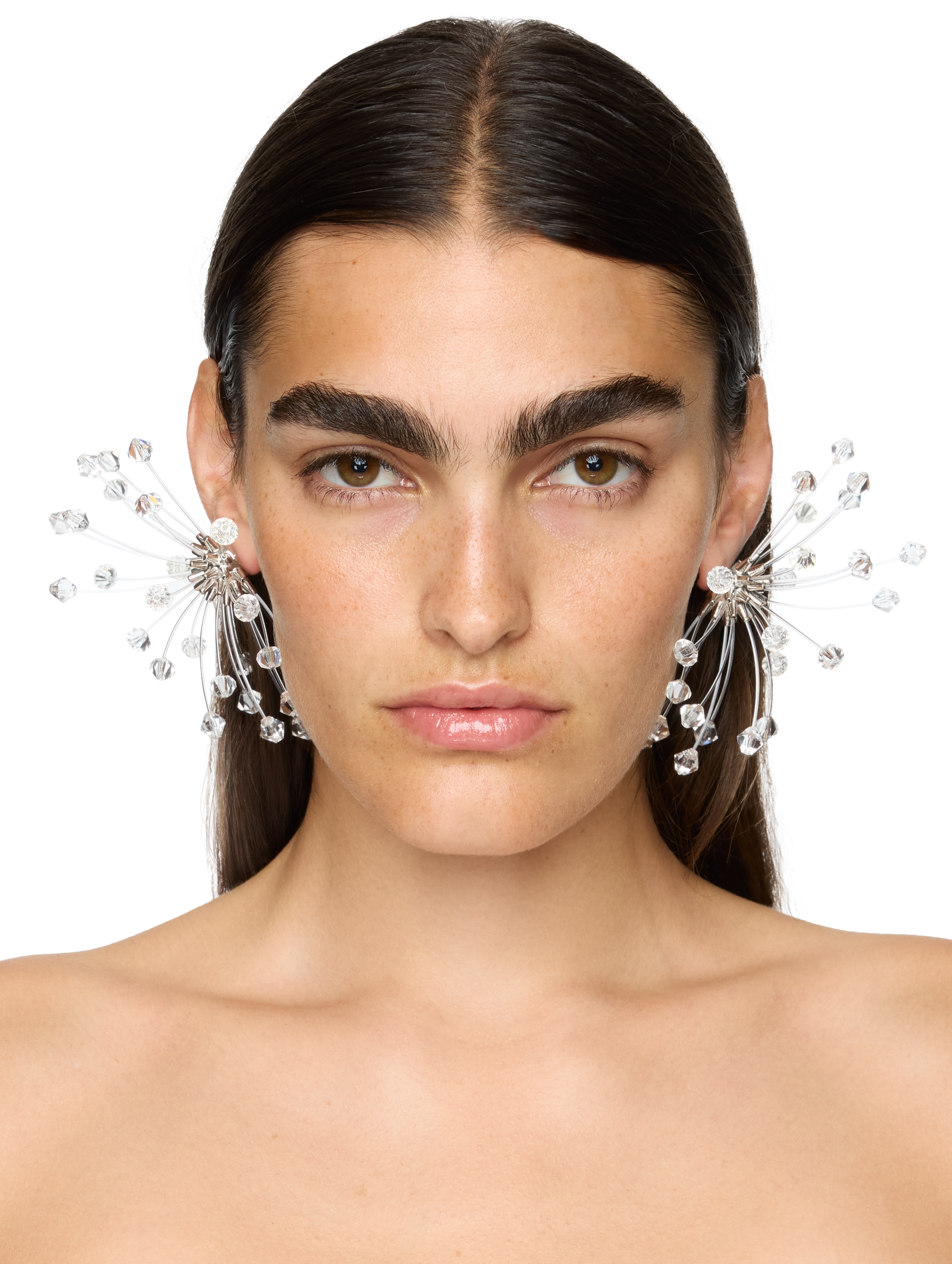 Hugo Kreit Crystal Ball Earrings