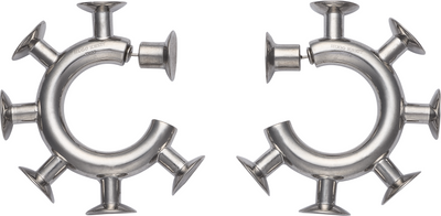 Hugo Kreit Stud Hoop Earrings