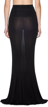 Nensi Dojaka V-Waist Flared Jersey Maxi Skirt