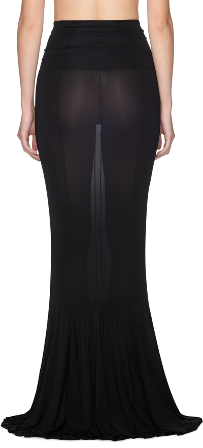 Nensi Dojaka V-Waist Flared Jersey Maxi Skirt