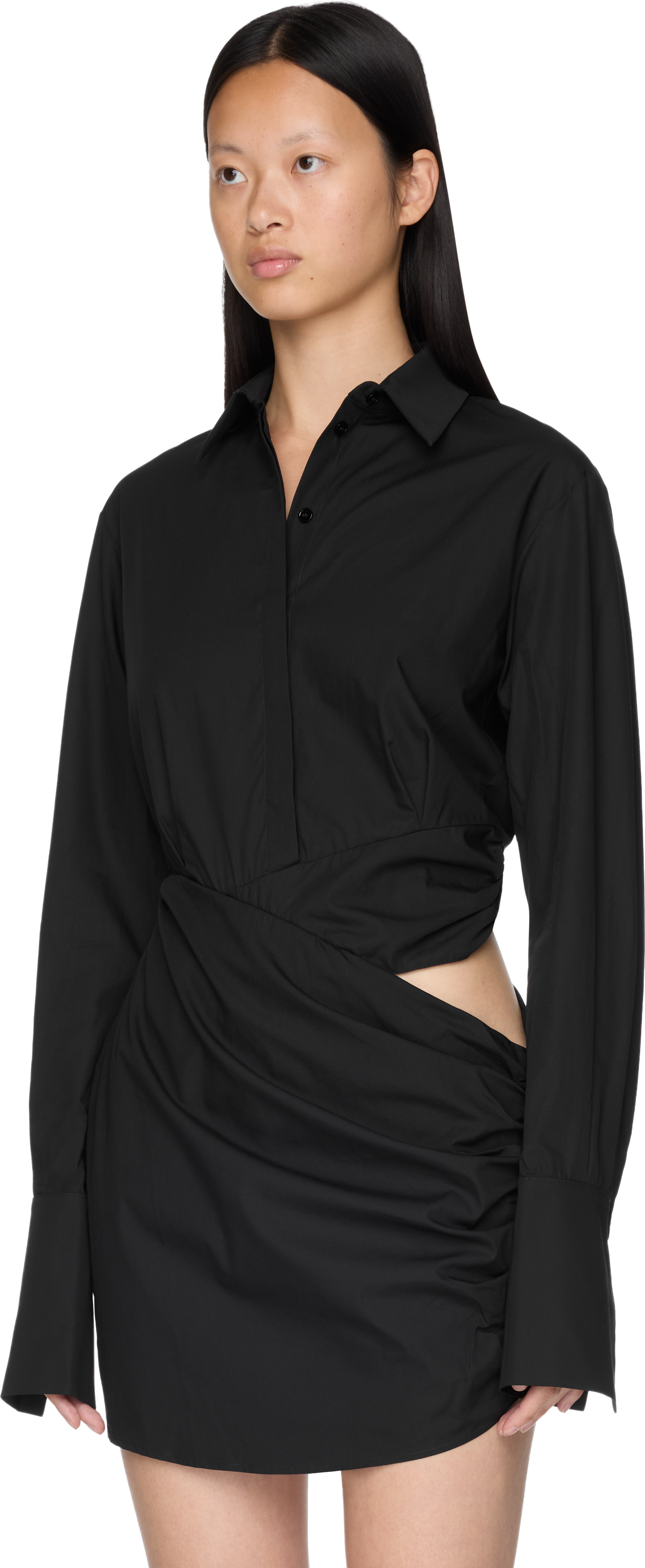 Nensi Dojaka Asymmetrical Draped Shirt
