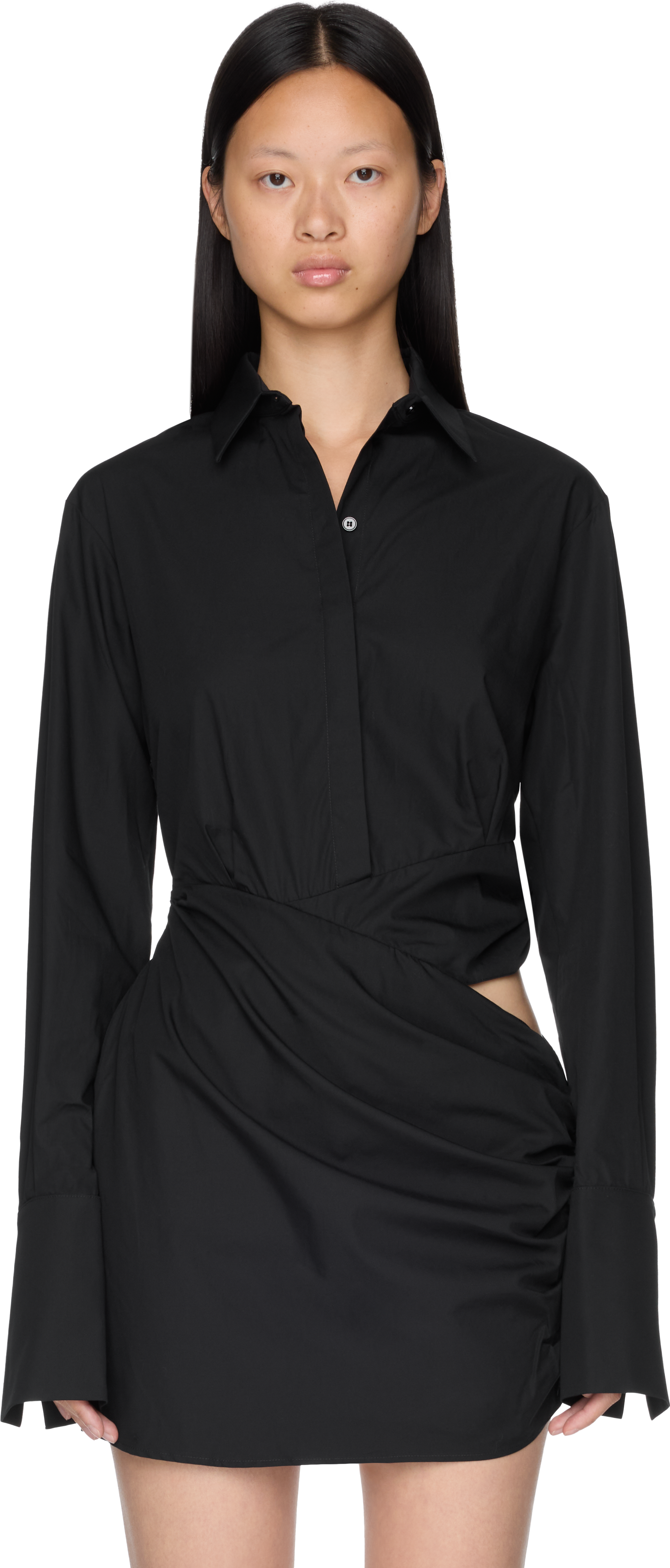 Nensi Dojaka Asymmetrical Draped Shirt