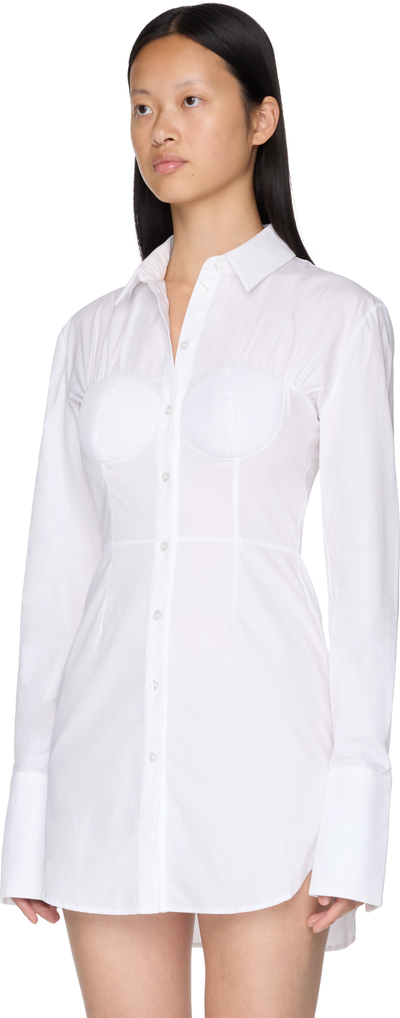 Nensi Dojaka Cup-Detailed Hybrid Cotton Shirt