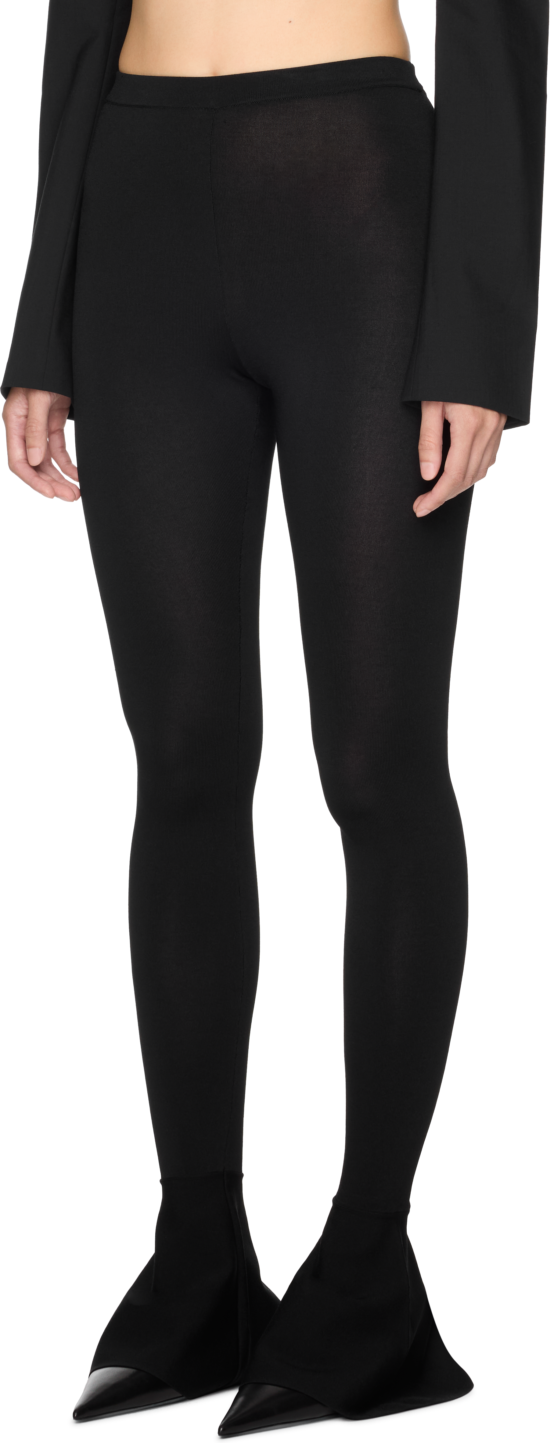 Nensi Dojaka Fitted Flared Cuff Legging Pants