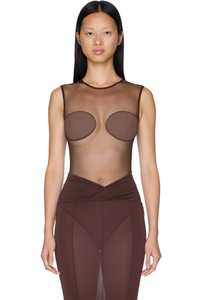 Picture of Sheer Padded Bra Bodysuit