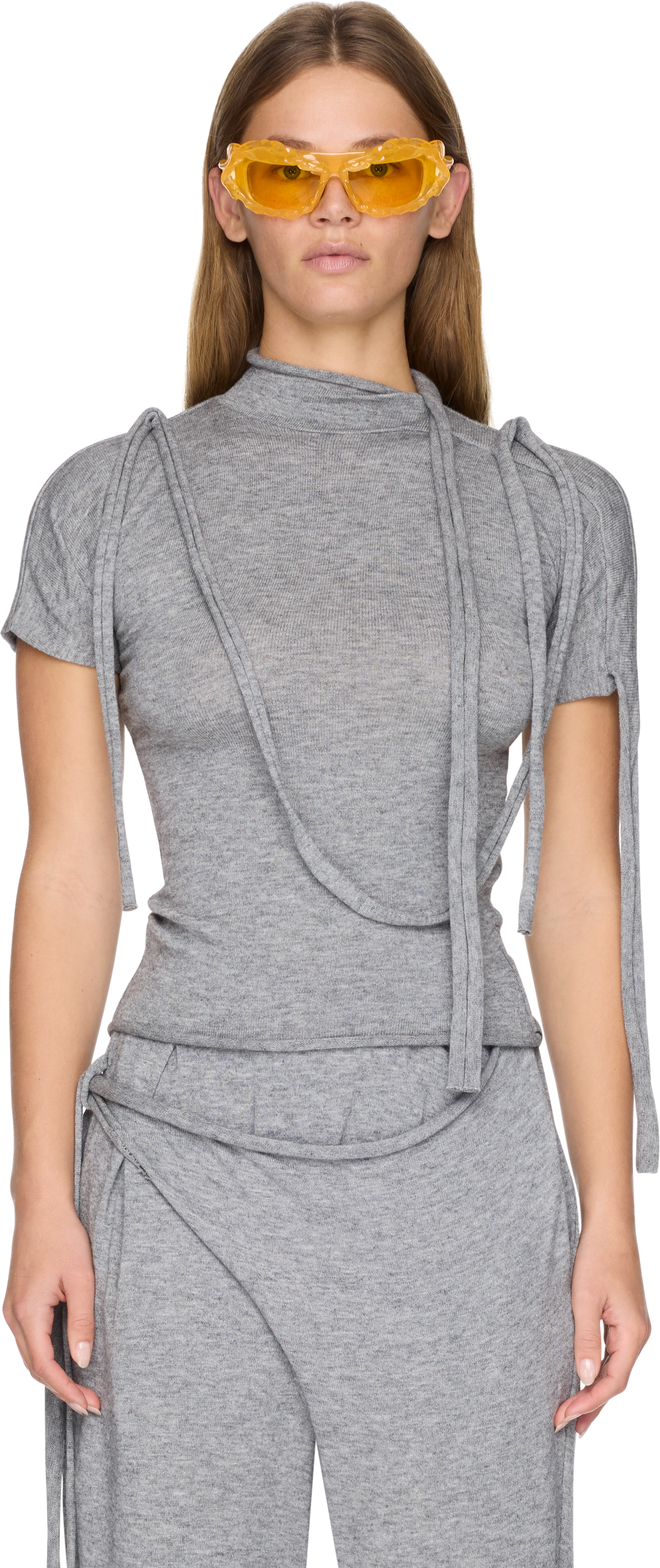 Ottolinger Strap Knit T-Shirt