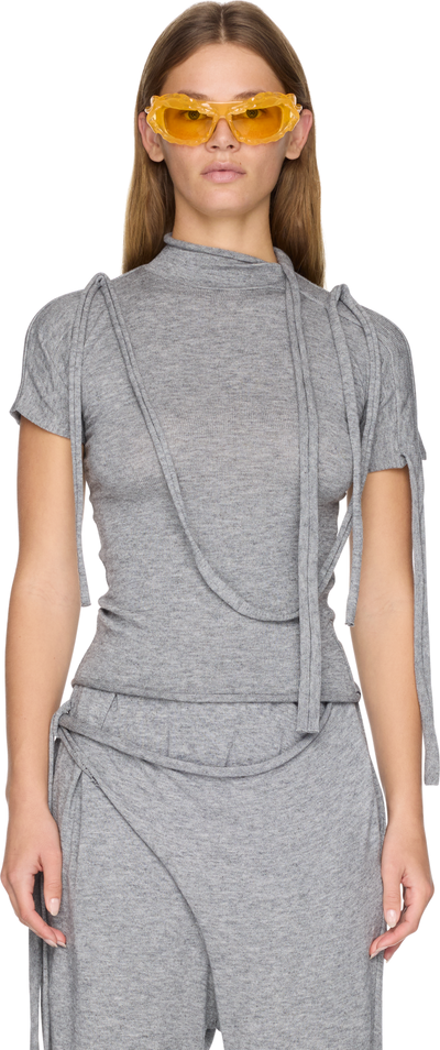 Ottolinger Strap Knit T-Shirt