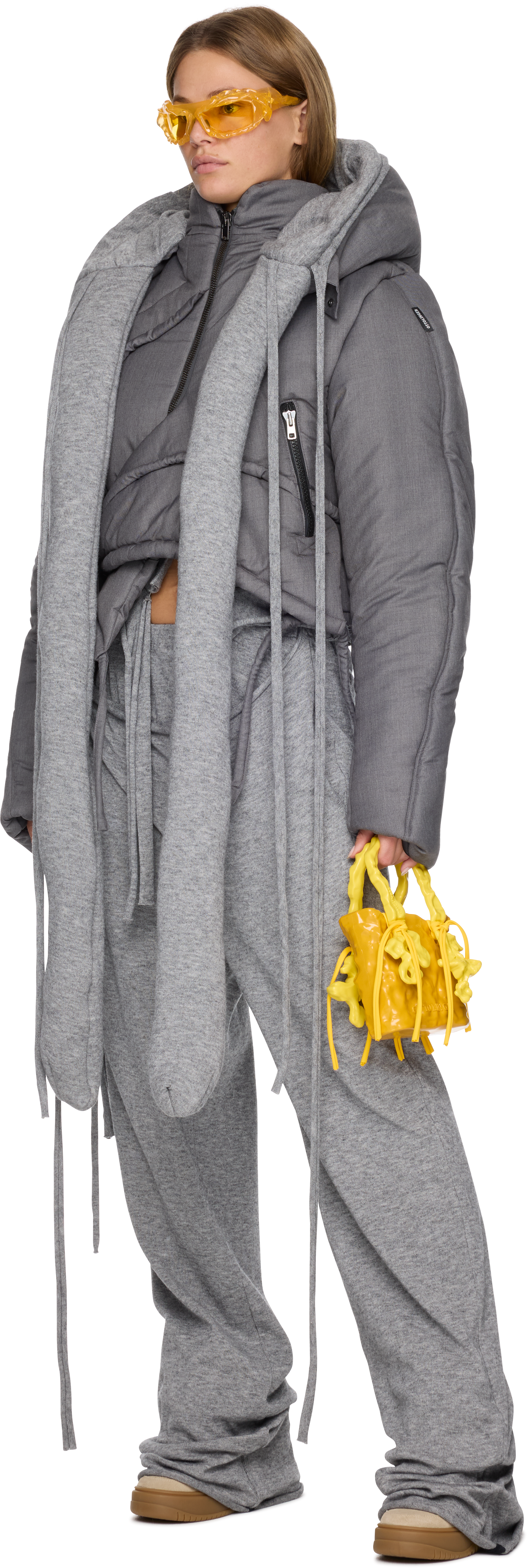 Ottolinger Deconstructed Cropped Puffer Jacket