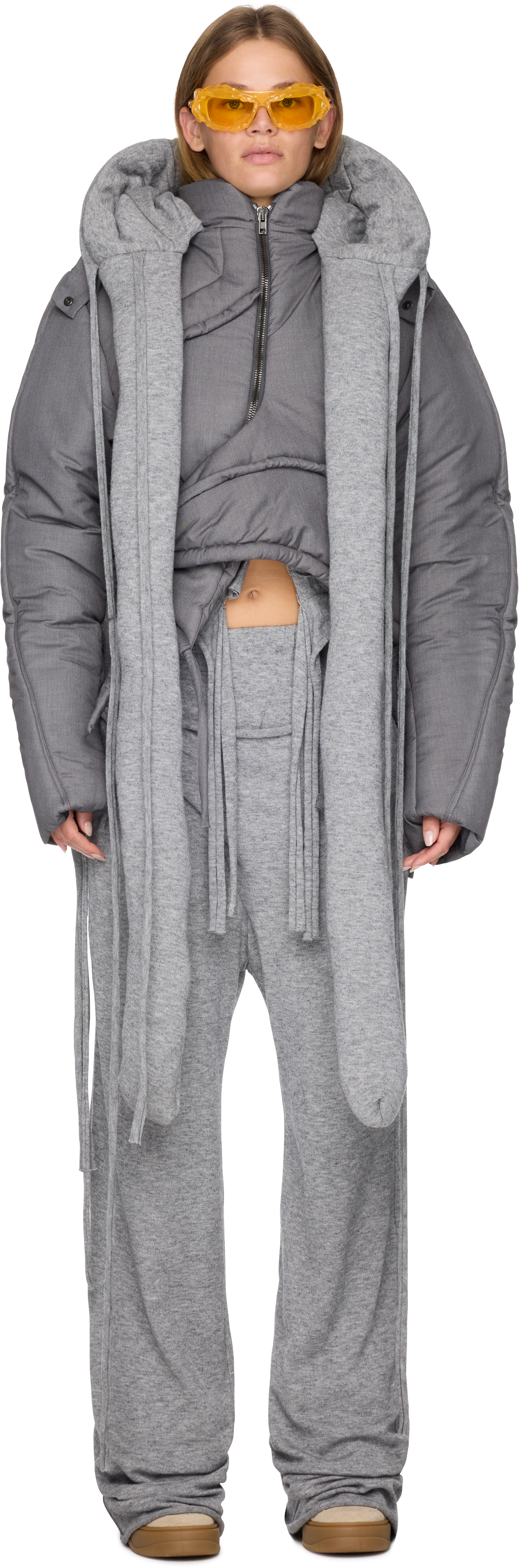 Ottolinger Deconstructed Cropped Puffer Jacket