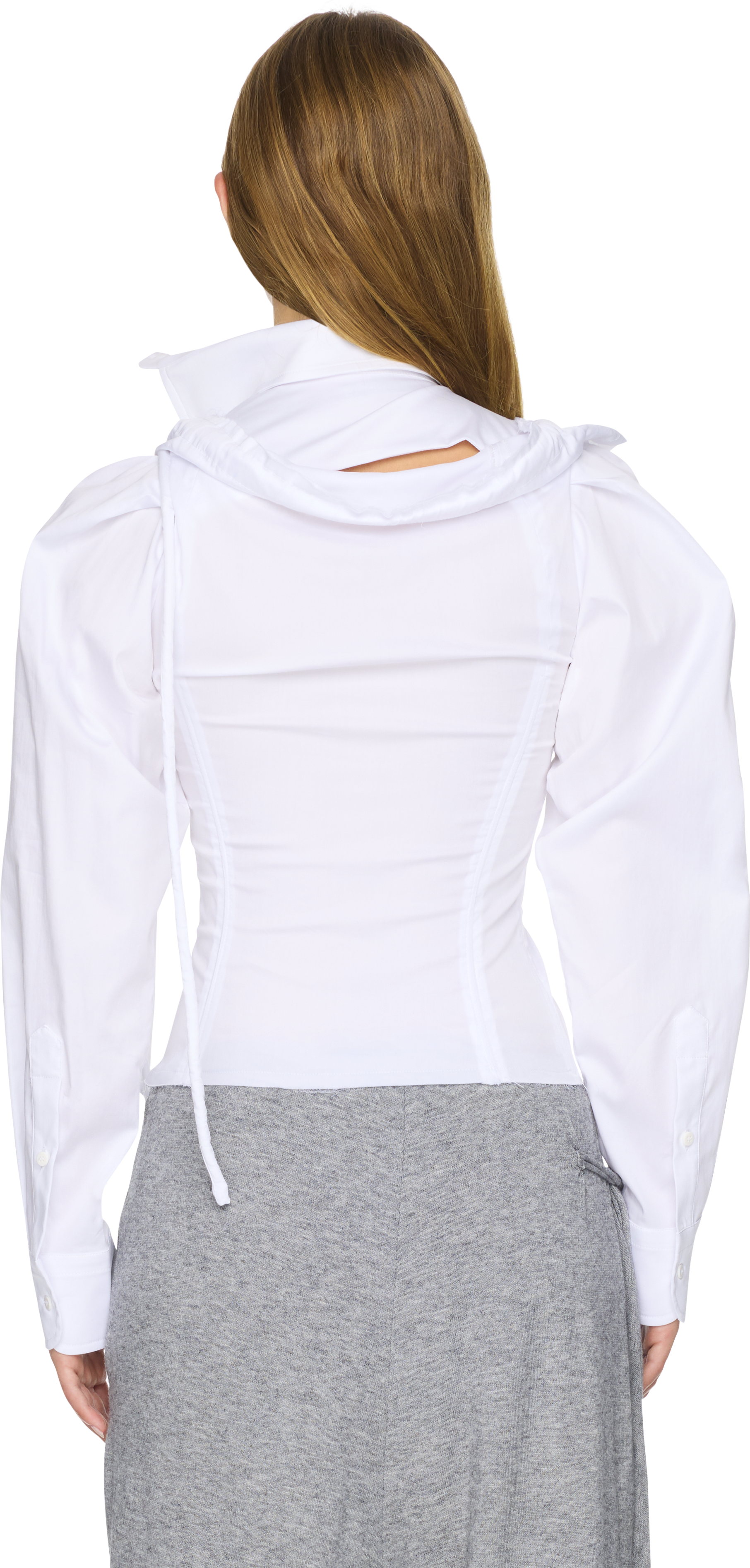 Ottolinger Deconstructed Lavallière Blouse Top